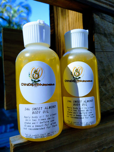 24k SWEET ALMOND BODY OIL