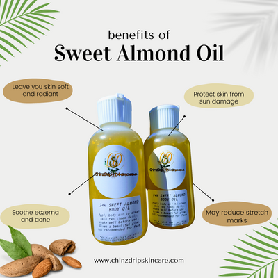 24k SWEET ALMOND BODY OIL